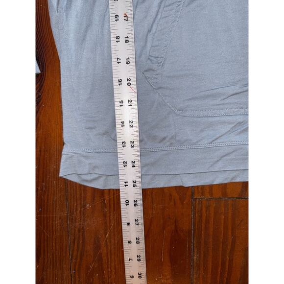 Emirates Business Class 2 pc Loungewear Pajamas S/M Unisex Blue Grey Modal Soft - Picture 9 of 16